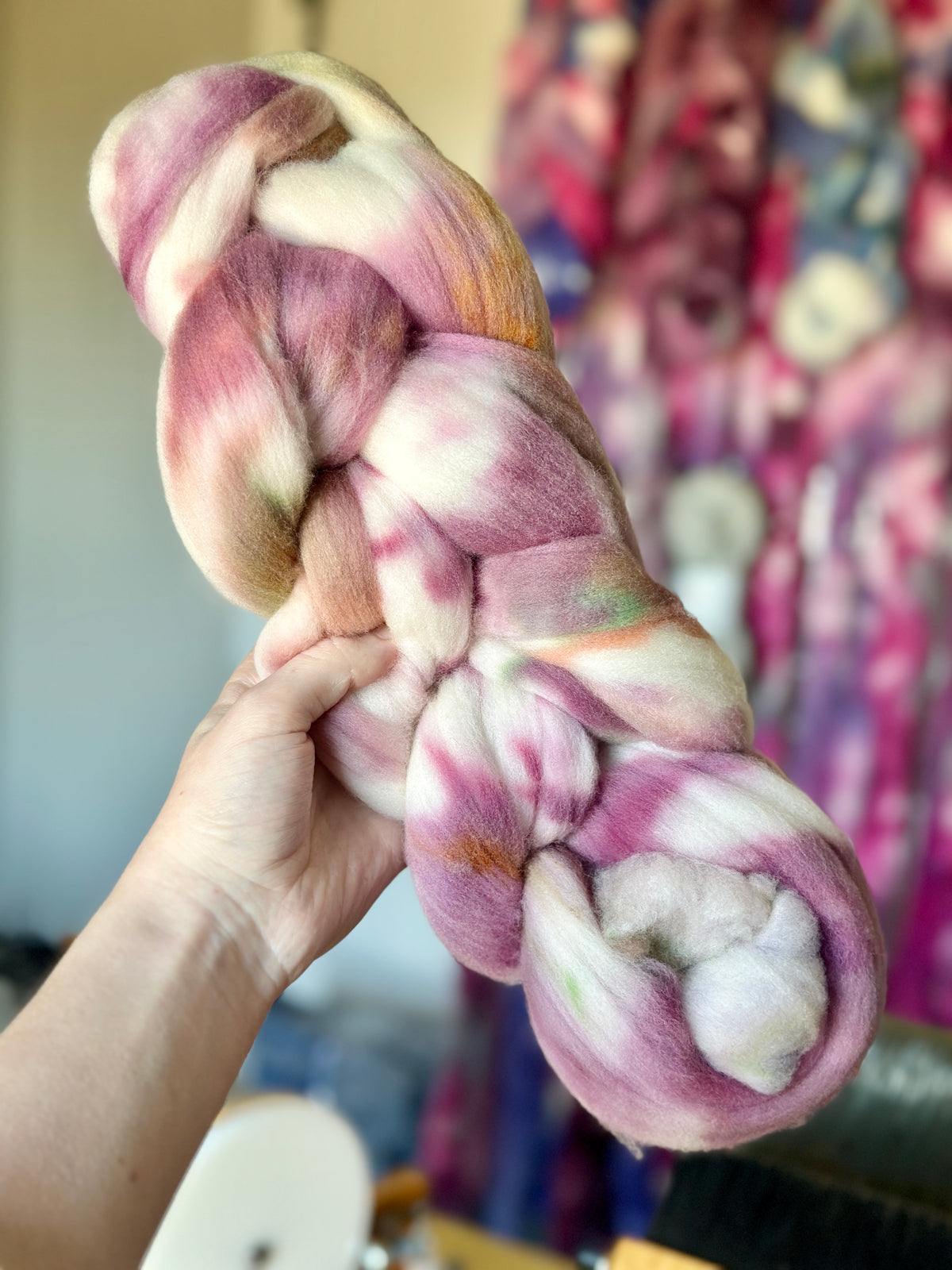 Orchid Latte - Hand Dyed Targhee Top