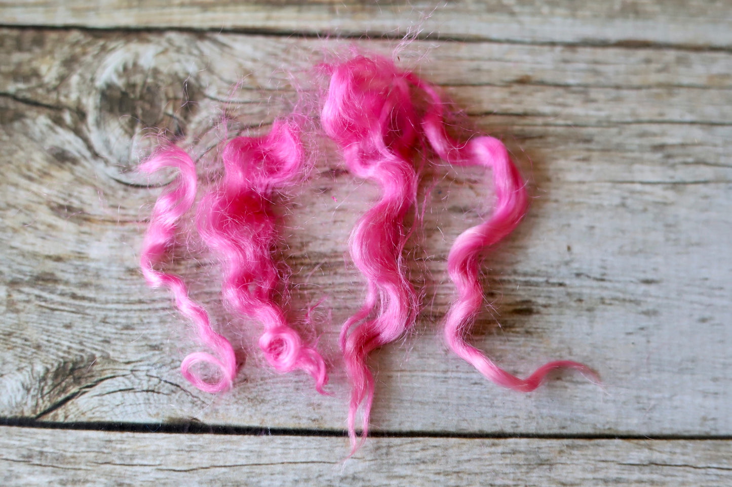 Raspberry Mohair Locks