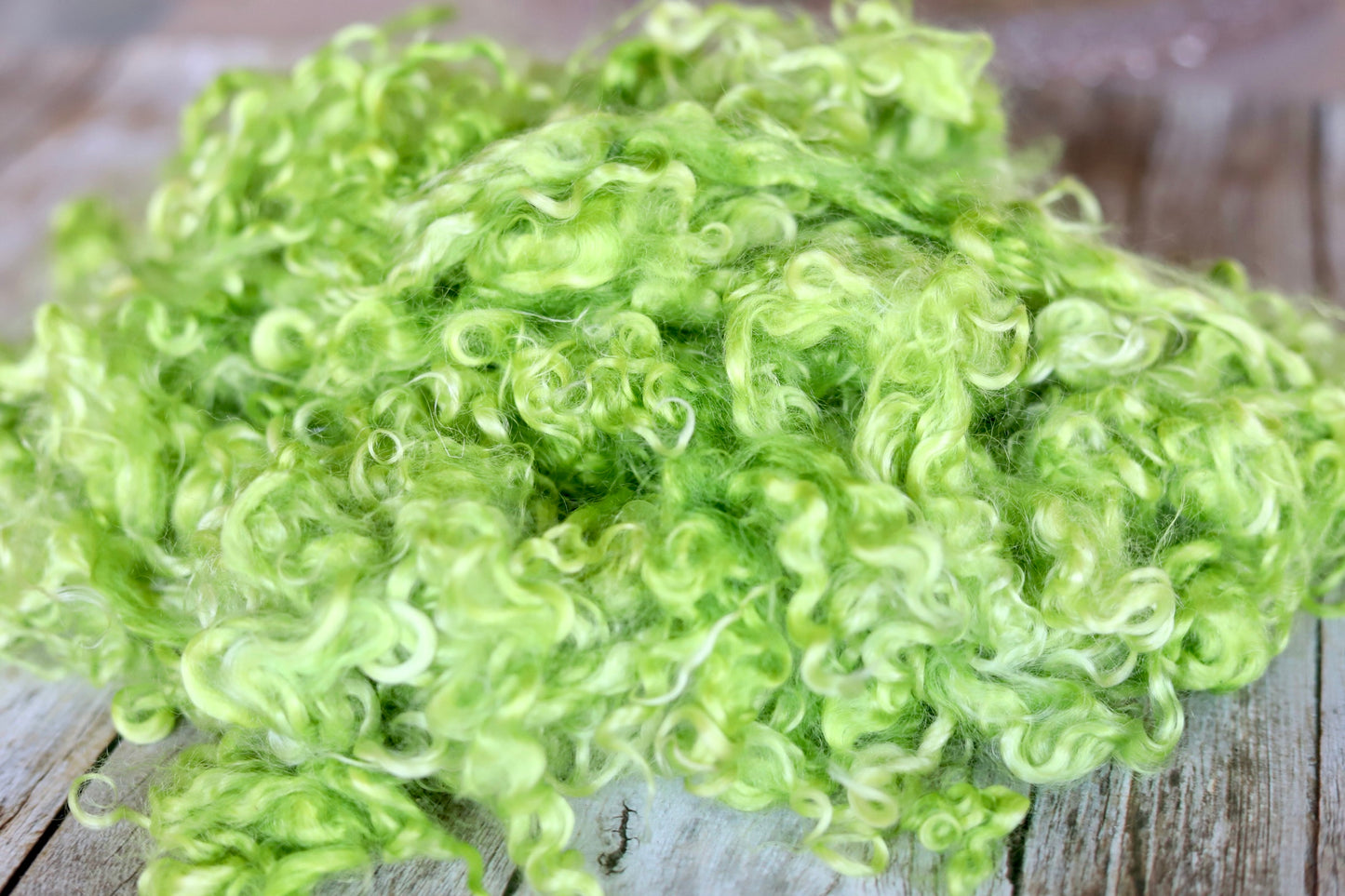 Lime Green Mohair Locks