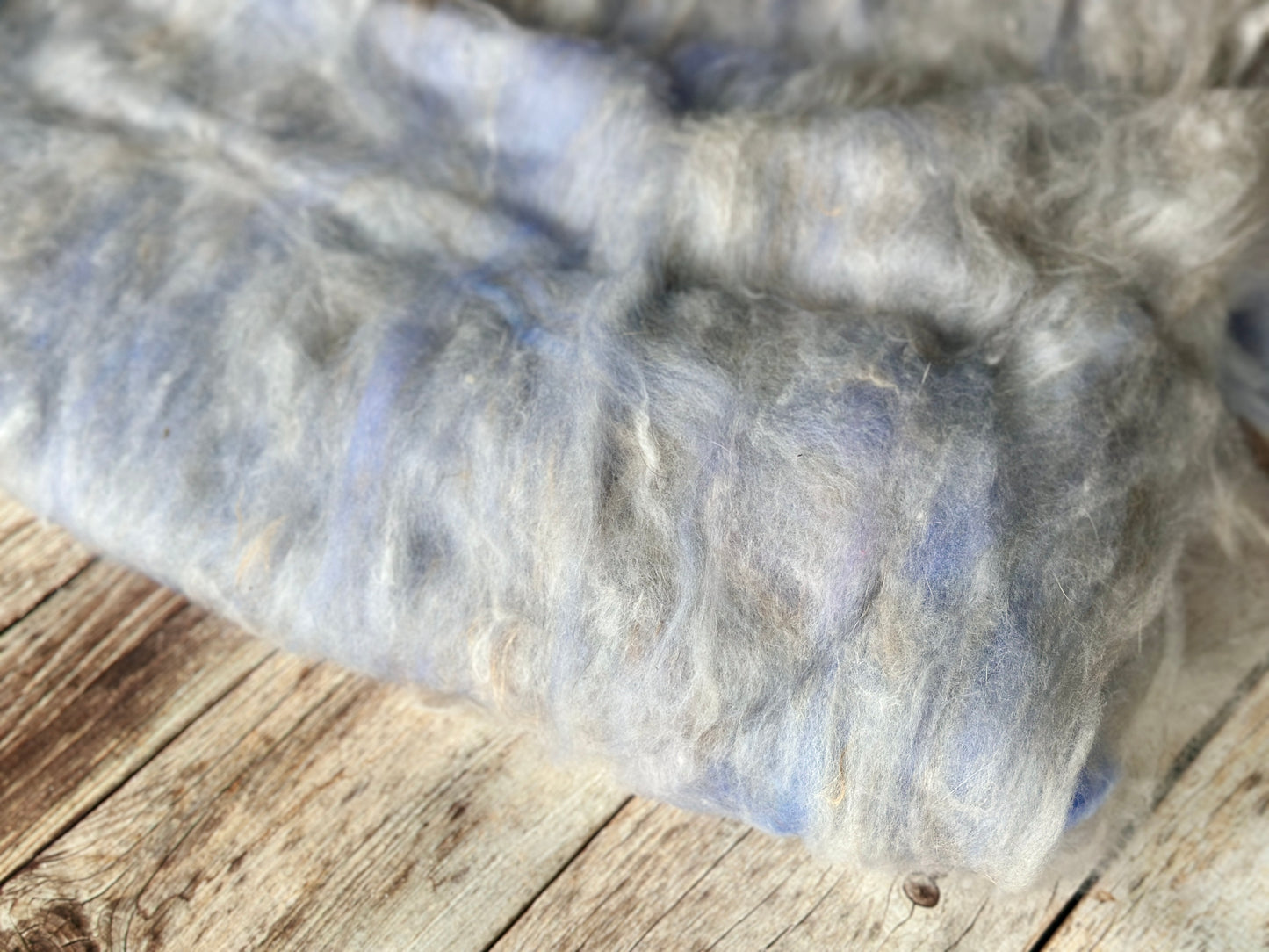 Angora, Finn, and Merino Batt