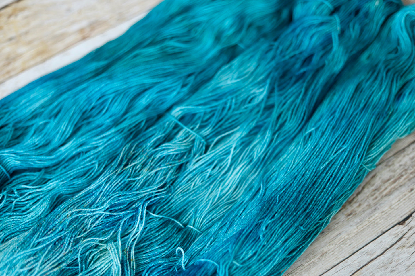 Perfect Teal Hand Dyed Yarn