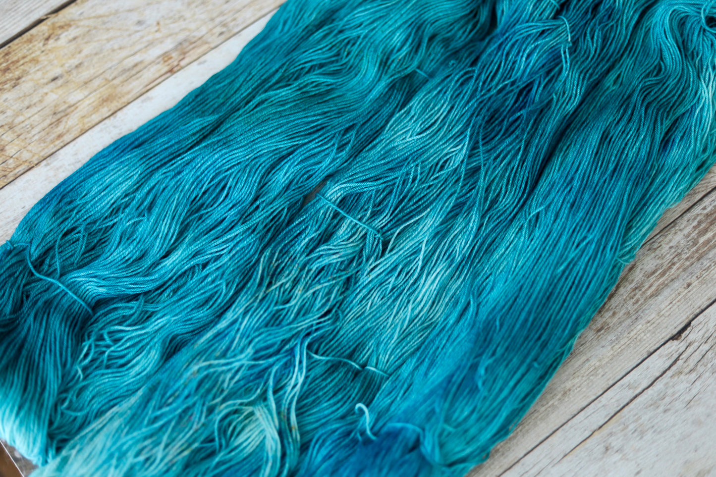 Perfect Teal Hand Dyed Yarn