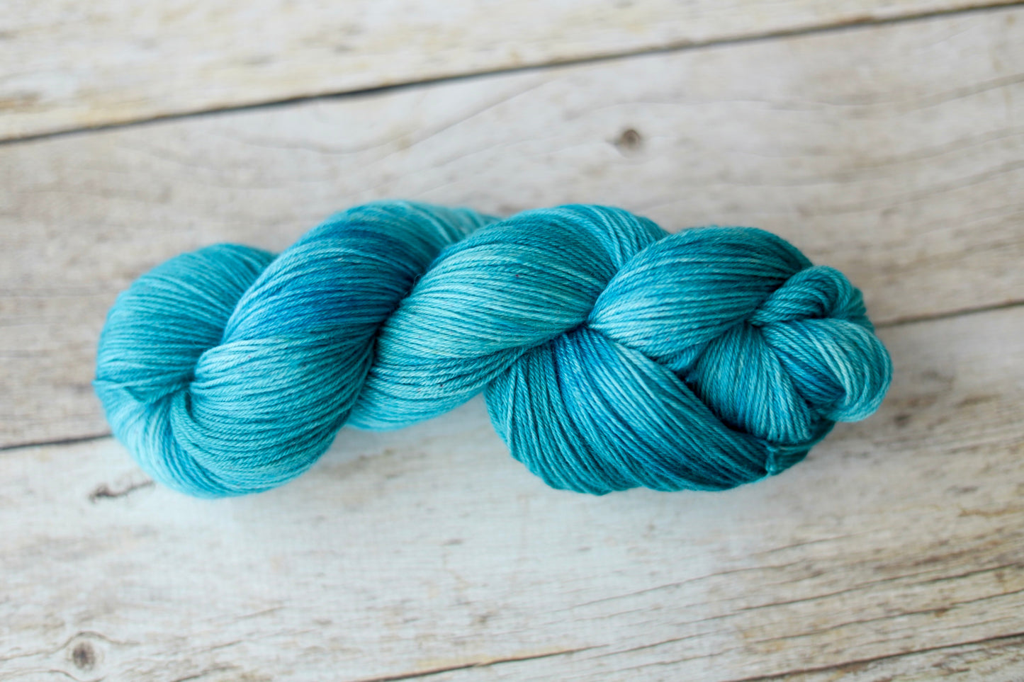 Perfect Teal Hand Dyed Yarn