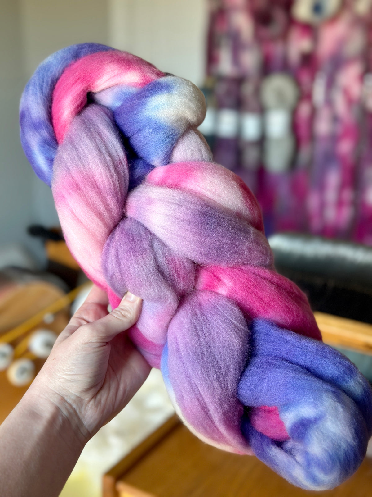 Lavender Lemonade - Hand Dyed Targhee Top