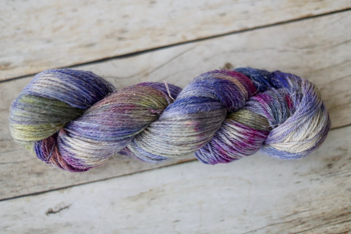 Ice Dyed OOAK #1 Hand Dyed Yarn