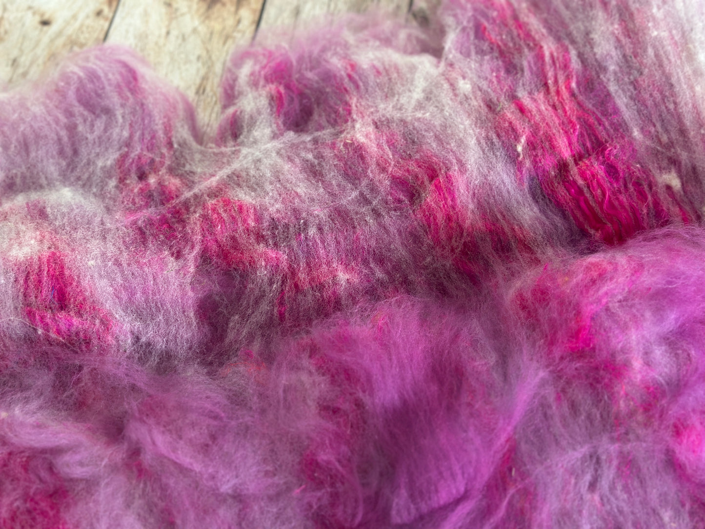 Merino/CVM/Sari Silk Batt