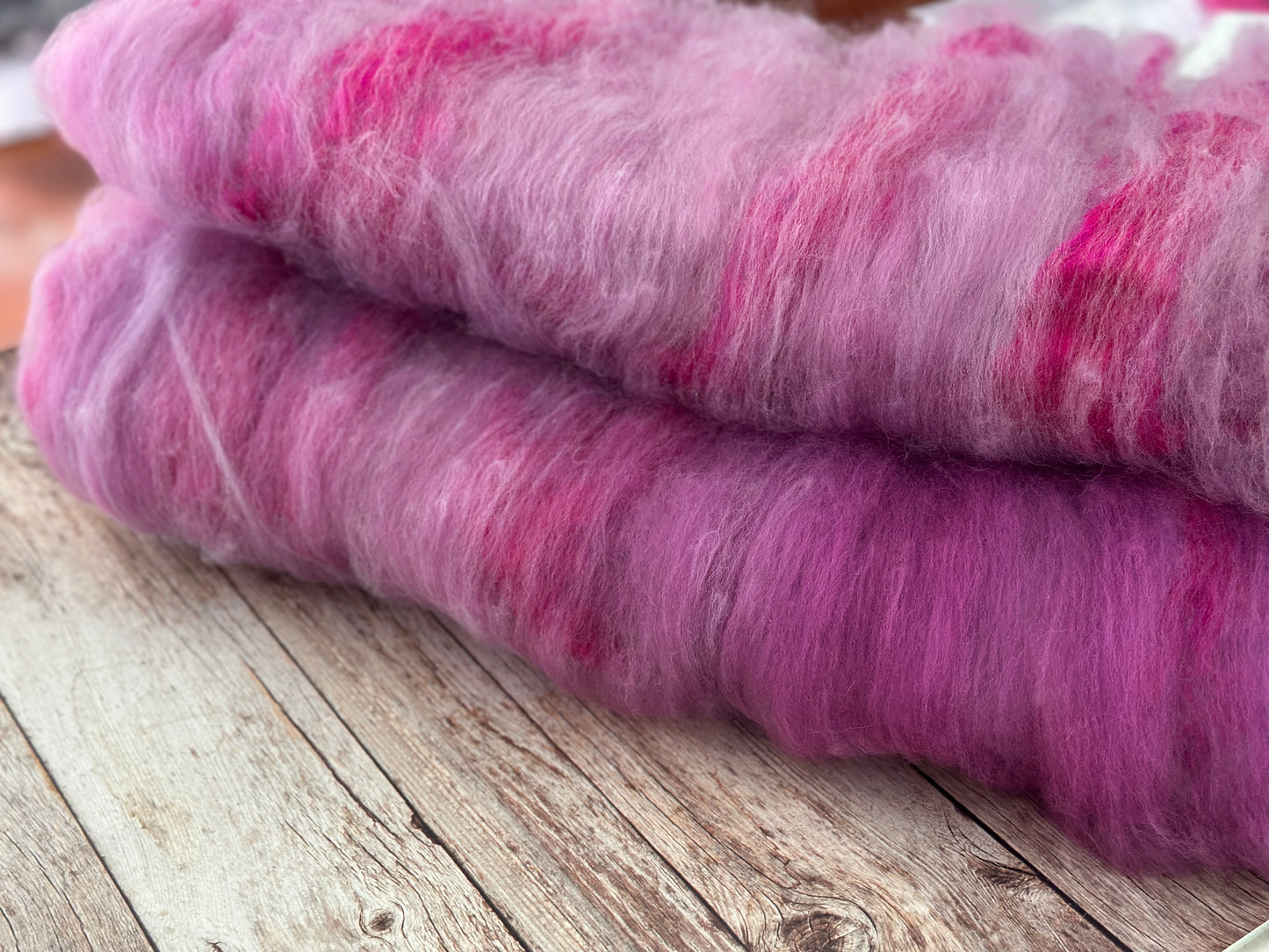 Merino/CVM/Sari Silk Batt