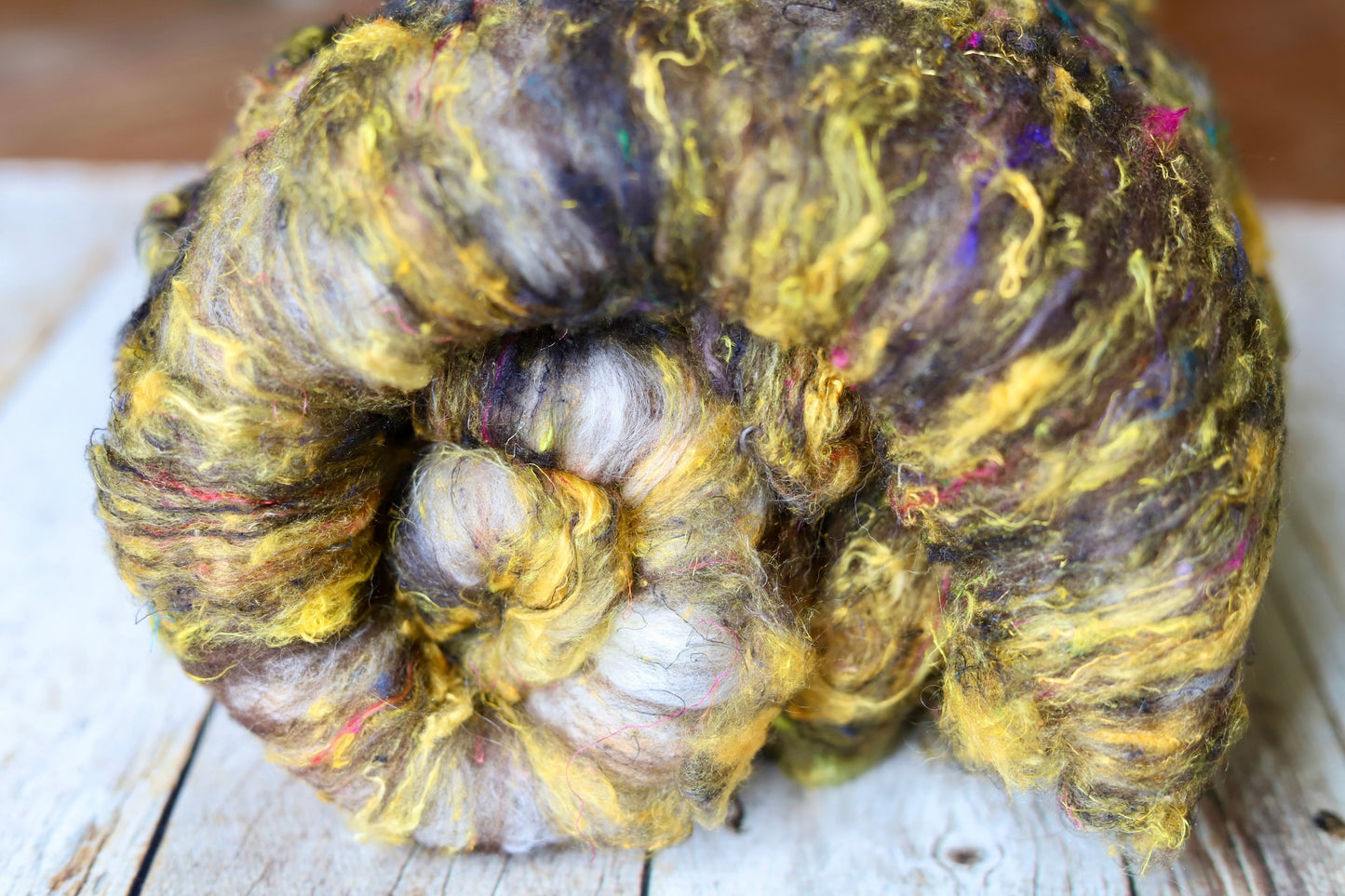 CVM, Merino, and Sari Silk Batt