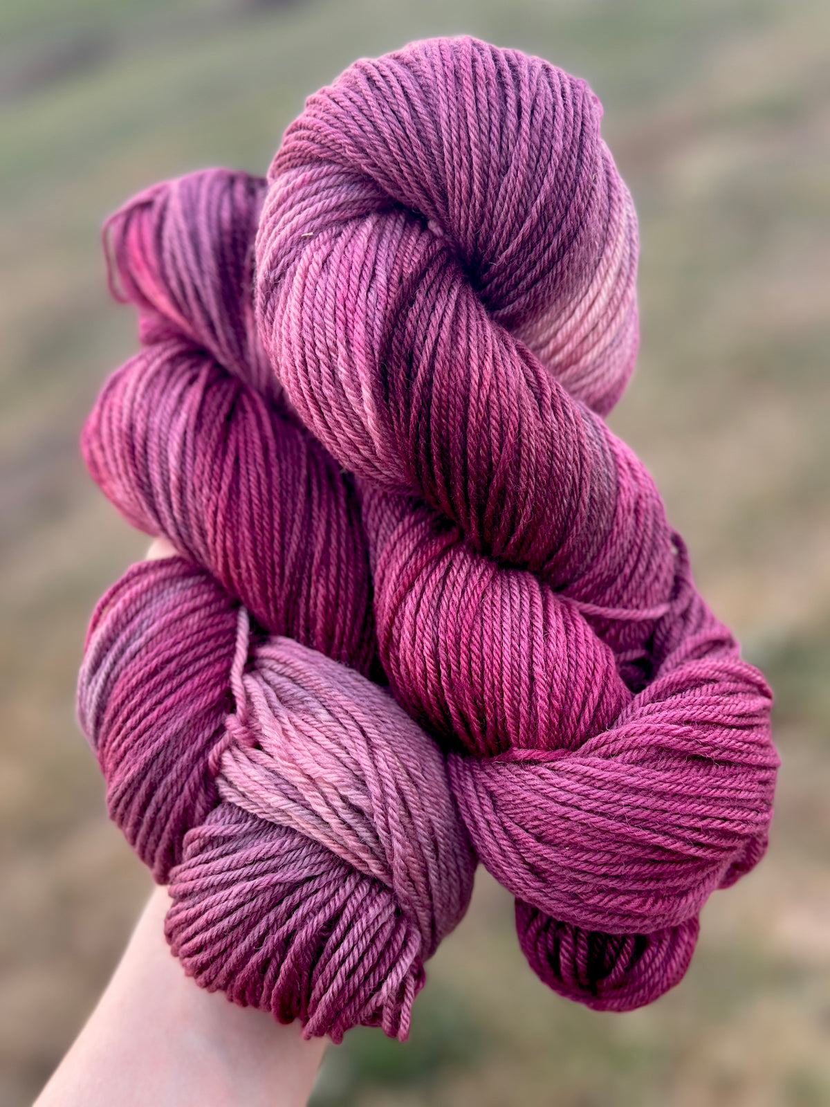Mulberry Jam Hand Dyed Yarn