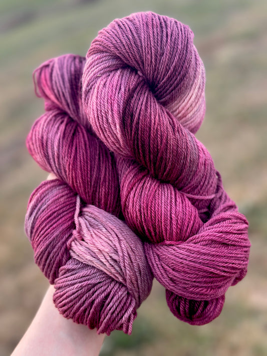 Mulberry Jam Hand Dyed Yarn